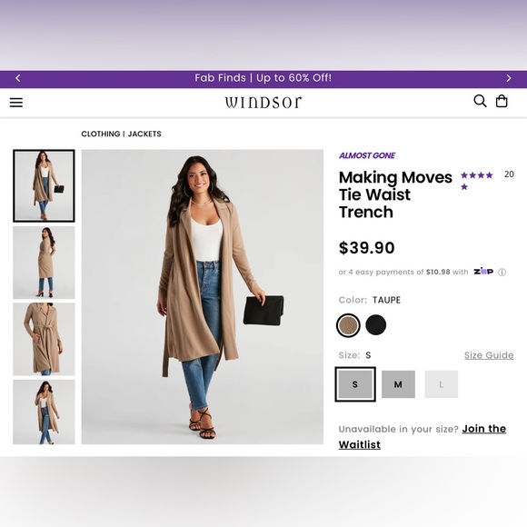 Lightweight Trench Coat - Picture 4 of 4